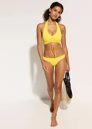 Bikini met halternek (2-dlg. set) met plooitjes, bonprix