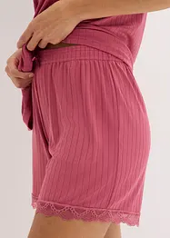 Shortama van zachte pointelle-jersey, bonprix