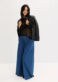 Kanten shirt met volants, bonprix