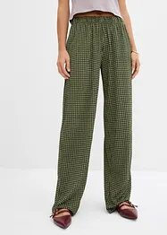 Jersey broek van gestructureerde crêpe, bonprix