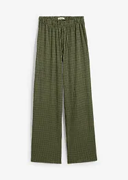 Jersey broek van gestructureerde crêpe, bonprix