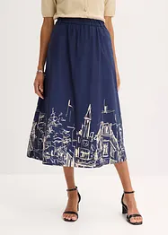 Popeline midirok van katoen, bonprix