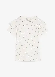 T-shirt van elastische organische katoenmix, bonprix