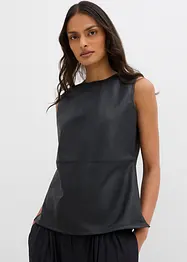 Imitatieleren top, bonprix