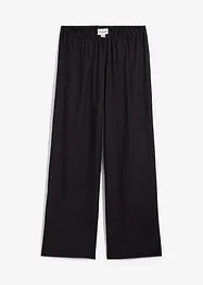 Slip-on broek van viscosemix met structuur, bonprix