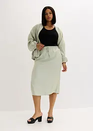 Midirok van glanzend materiaal, bonprix