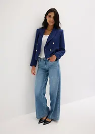 Korte blazer met een structuur patroon en dubbel knopenrij, bonprix