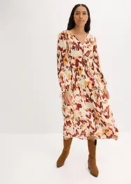 Midi jurk met lurex, gedessineerd, bonprix