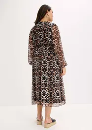 Midi jurk van zacht mesh, bonprix