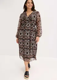 Midi jurk van zacht mesh, bonprix