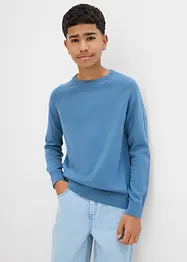 Fijn gebreide trui van puur katoen, bonprix