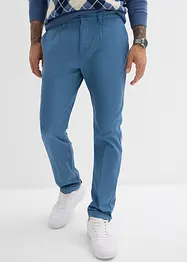 Bandplooibroek van katoenen twill, regular fit, straight, bonprix