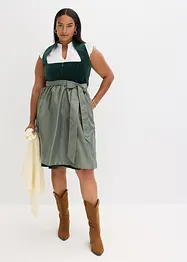 Dirndl met fluweel in midi lengte (2-dlg. set), bonprix