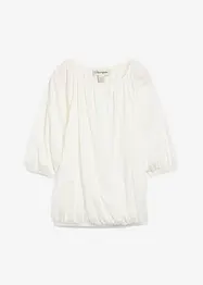 Katoenen shirtblouse met carréhals, halflange mouw, bonprix