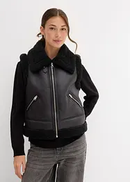 Imitatieleren bodywarmer, bonprix