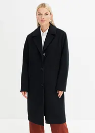 Korte coat in wollen look, bonprix