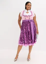 Dirndl met pailletten schort (2-dlg. set), bonprix