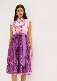 Dirndl met pailletten schort (2-dlg. set), bonprix