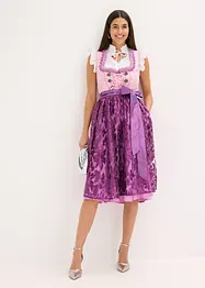 Dirndl met pailletten schort (2-dlg. set), bonprix