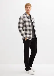 Henley shirt met korte mouwen in gewassen look van puur biologisch katoen, bonprix