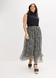 Rok van mesh jersey, bonprix