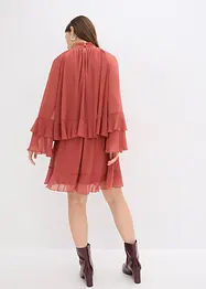 Chiffon jurk met volants, bonprix