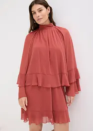 Chiffon jurk met volants, bonprix