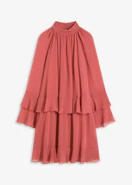 Chiffon jurk met volants, bonprix