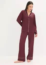 Geweven pyjama van satijn, bonprix