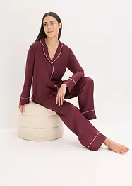 Geweven pyjama van satijn, bonprix