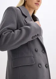 Elegante lange jas met dubbele knopenrij, bonprix