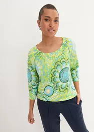 Katoenen shirt met 3/4 mouw van bilogisch katoen, bonprix