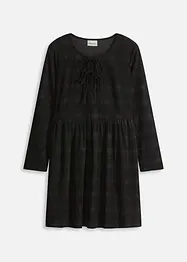 Korte corduroy jurk met ruitjespatroon, bonprix