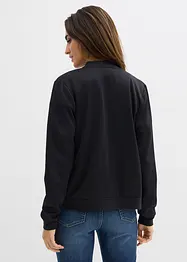 Sweatvest van scuba met ritssluiting, bonprix