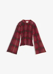 Blouse met smokwerk, bonprix
