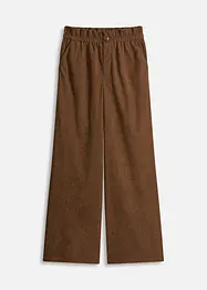 Corduroy broek met wijde pijpen, bonprix