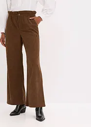 Corduroy broek met wijde pijpen, bonprix