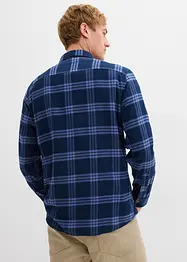 Flanel overhemd met  lange mouwen en biologisch katoen, bonprix