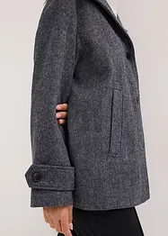 Lange peacoat in wol-look, bonprix