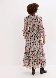 Jurk van chiffon met volants, bonprix