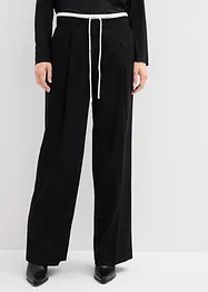 Wijde broek in een viscosemix, bonprix