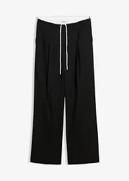 Wijde broek in een viscosemix, bonprix