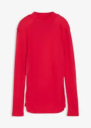 Geribd shirt met plooitjes, bonprix