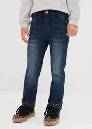 Meisjes thermojeans met jersey voering, slim fit, bonprix
