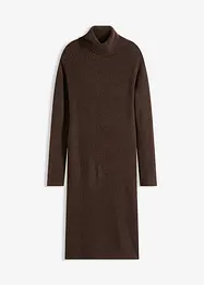 Gebreide jurk met een col, bonprix