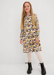 Meisjes jersey jurk (set van 2) van biologisch katoen, bonprix