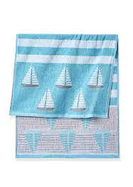 Handdoek met zeilboten, bonprix