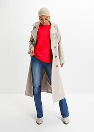 Geribde oversized trui in een viscosemix, bonprix