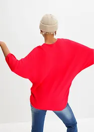 Geribde oversized trui in een viscosemix, bonprix