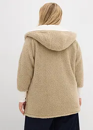Teddy fleece vest, oversized, bonprix